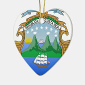 Costa Rica-Wappen Keramikornament (Links)
