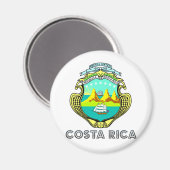 Costa Rica-Wappen Magnet (Vorderseite/Rückseite)