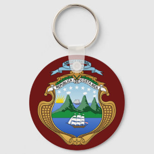 Costa Rica-Wappen Schlüsselanhänger
