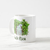 Costa Rica Wasserfall Kaffeepause Tasse (Vorderseite Links)