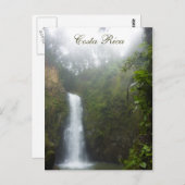Costa Rica Wasserfall Postkarte (Vorne/Hinten)