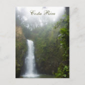 Costa Rica Wasserfall Postkarte (Vorderseite)