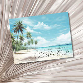 Costa Rica Wedding Save the Date Ankündigungspostkarte