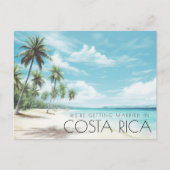 Costa Rica Wedding Save the Date Ankündigungspostkarte (Vorderseite)