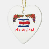 Costa Rica-Weihnachten Keramik Ornament (Links)