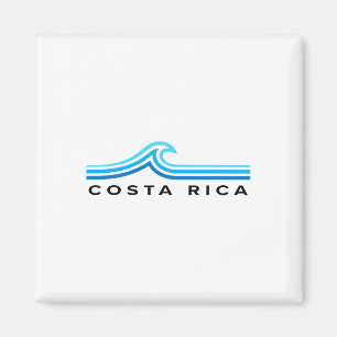 Costa Rica Wellen Vintage Männer Frauen Mädchen Ju Magnet