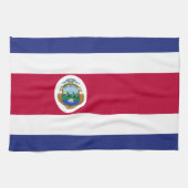 Costa Rican Flagge Geschirrtuch (Horizontal)