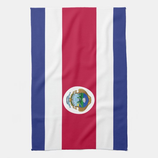 Costa Rican Flagge Geschirrtuch (Vertikal)