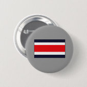Costa Rican Flaggen-T - Shirts und Geschenke Button (Vorne & Hinten)