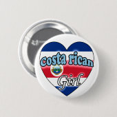Costa Rican Girl Button (Vorne & Hinten)