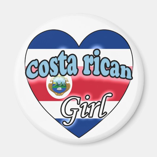 Costa Rican Girl Magnet (Vorne)