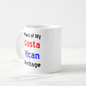 Costa rican Kulturerbe Kaffee Tasse (Vorderseite Links)