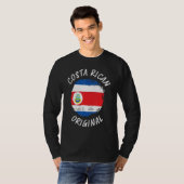 Costa Rican Original  Tico Roots Costa Rica Flag T-Shirt (Vorne ganz)