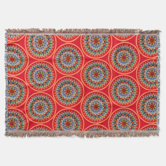 Costa Rican Oxcartwheel Kunst Decke (Vorderseite)