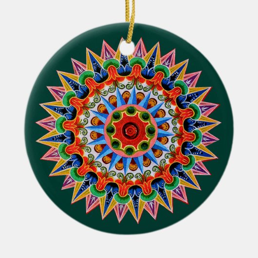 Costa Rican Oxcartwheel Ornament (Vorne)
