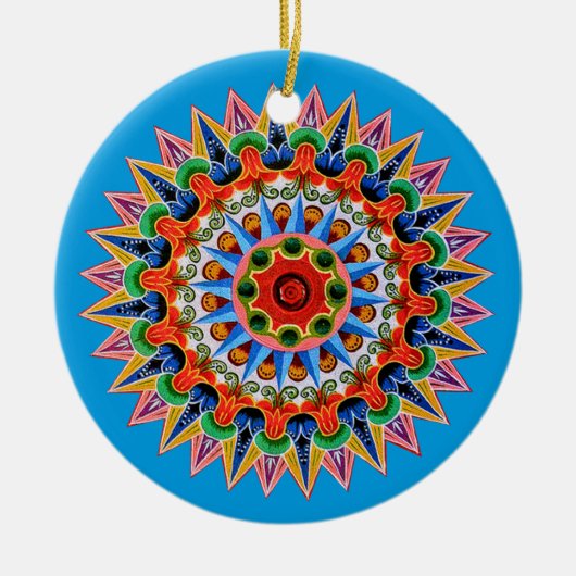 Costa Rican Oxcartwheel Ornament (Vorne)