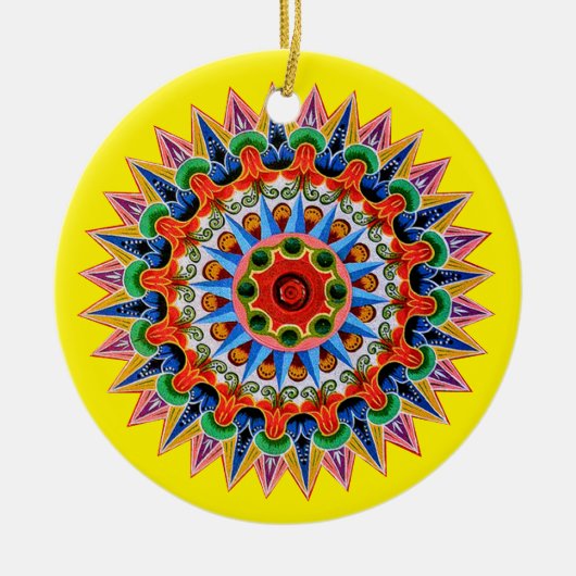 Costa Rican Oxcartwheel Ornament (Vorne)
