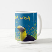 Costa Rican Pura Vida Toucan Tasse (VorderseiteRechts)