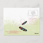 Costa Rican Pura Vida Tree Frog Postcard Postkarte (Rückseite)