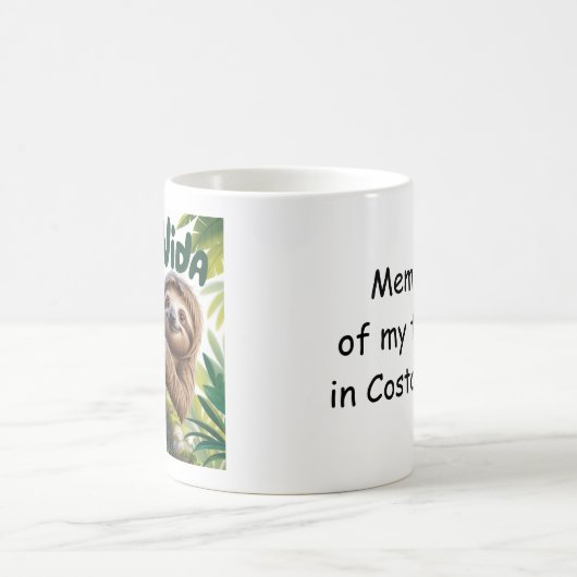 Costa Rican Sloth Bear Kaffeetasse (Mittel)
