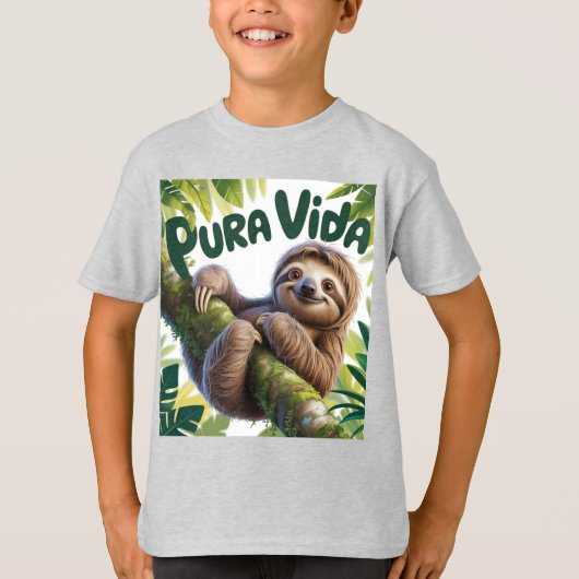 costa rican sloth bear T- shirt (Vorderseite)