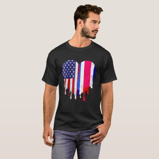 Costa Ricaner Patriot Grown Country Melting T-Shirt (Vorne ganz)