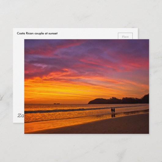 Costa Ricaner Postkarte (Vorne/Hinten)