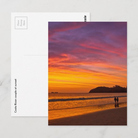 Costa Ricaner Postkarte (Vorne/Hinten)