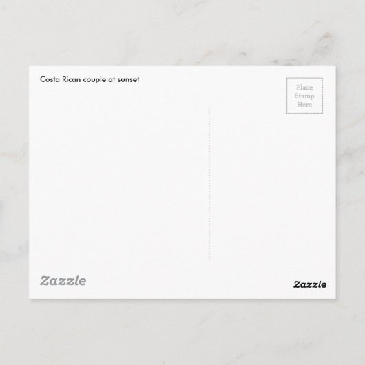 Costa Ricaner Postkarte (Rückseite)