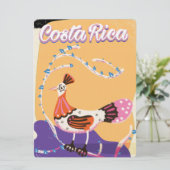 Costa Ricaner Reiseausdruck Einladung (Stehend Vorderseite)