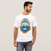 Costa Ricaner Wappen T - Shirt (Vorne ganz)