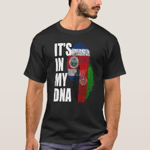 Costa-ricanisch und afghanische DNA-Flagge Erbe T-Shirt