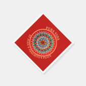 Costa Ricanische Kunst mit benutzerdefinierbarem T Serviette (Ecke)