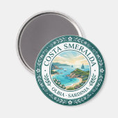 Costa Smeralda Italien Magnet (Vorderseite/Rückseite)