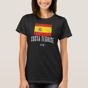 Costa Teguise Spanien Flagge Stadt Bandera Ropa T-Shirt