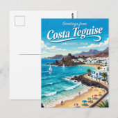 Costa Teguise Spanien Postkarte (Vorne/Hinten)
