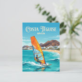 Costa Teguise Spanien Postkarte (Stehend Vorderseite)