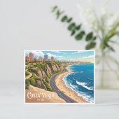 Costa Verde Lima Peru Postkarte (Stehend Vorderseite)