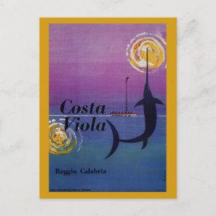 Costa Viola Reggio Calabria vintage italienische R Postkarte