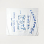 Costal Cowgirl letzte Toast Bachelorette Wandteppich (Vorderseite (Horizontal))