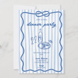 Costal Lässig Dinner Party Einladung