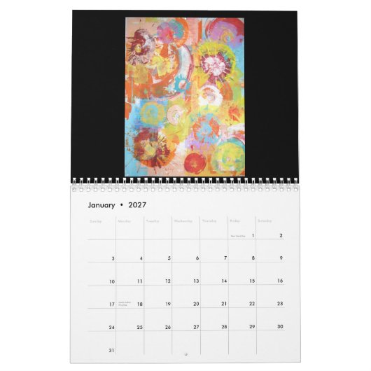 Costant Geschwindigkeits-Kalender Kalender (Jan 2027)