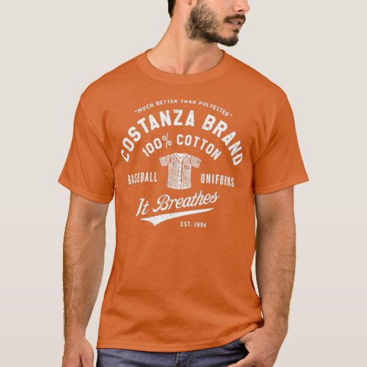 Costanza Brand Cotton Baseball Uniformen T-Shirt (Vorderseite)