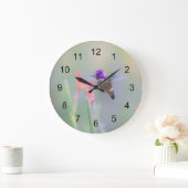 Costa's Hummingbird im Ansatz Große Wanduhr (Zuhause)