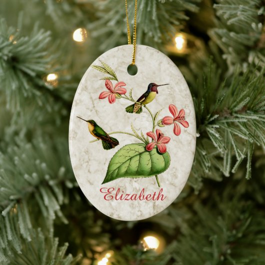 Costa's Hummingbird Keramik Ornament (Baum)