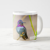 Costa's Hummingbird Psalm 145:4 KJV Jumbo-Tasse (Vorderseite Rechts)