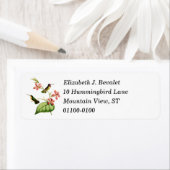 Costa's Hummingbird-Rücksendeadressen-Aufkleber (Insitu)