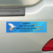 Costly and Priceless - Christian Bumper Sticker Autoaufkleber (Auf Auto)
