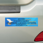Costly and Priceless - Spanish Bumper Sticker Autoaufkleber (Auf Auto)