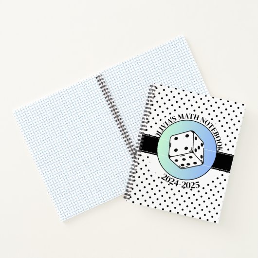 Costomazable Schwarz-Weiß-Elegante MATH Notizblock (Innenseite)